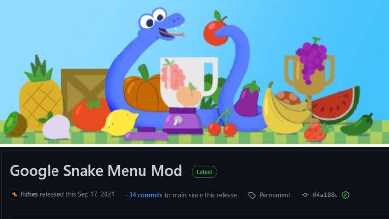 Como encontrar y usar el menu del juego Google Snake