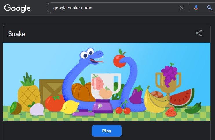 Cómo encontrar y usar el menú del juego Google Snake