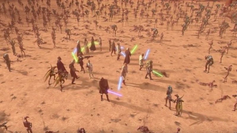 Cuantos Jedi y clones murieron por Geonosis