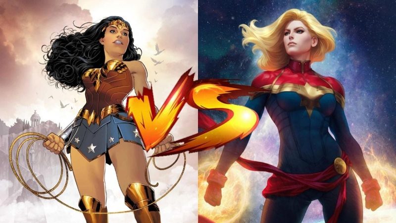 Wonder Woman vs Capitana Marvel ¿Quien ganaria en una pelea